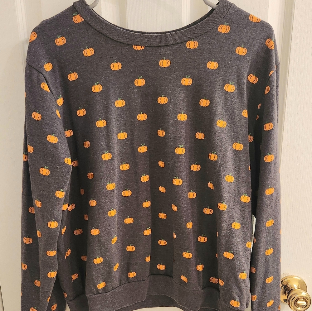 Halloween Pumpkin Graphic Sweatshirt